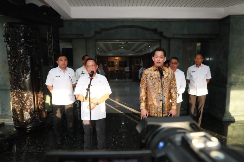 Mendagri dan Kepala BPPIK Gelar Rapat Terbatas, Bahas Efisiensi Penggunaan Anggaran di Pemda