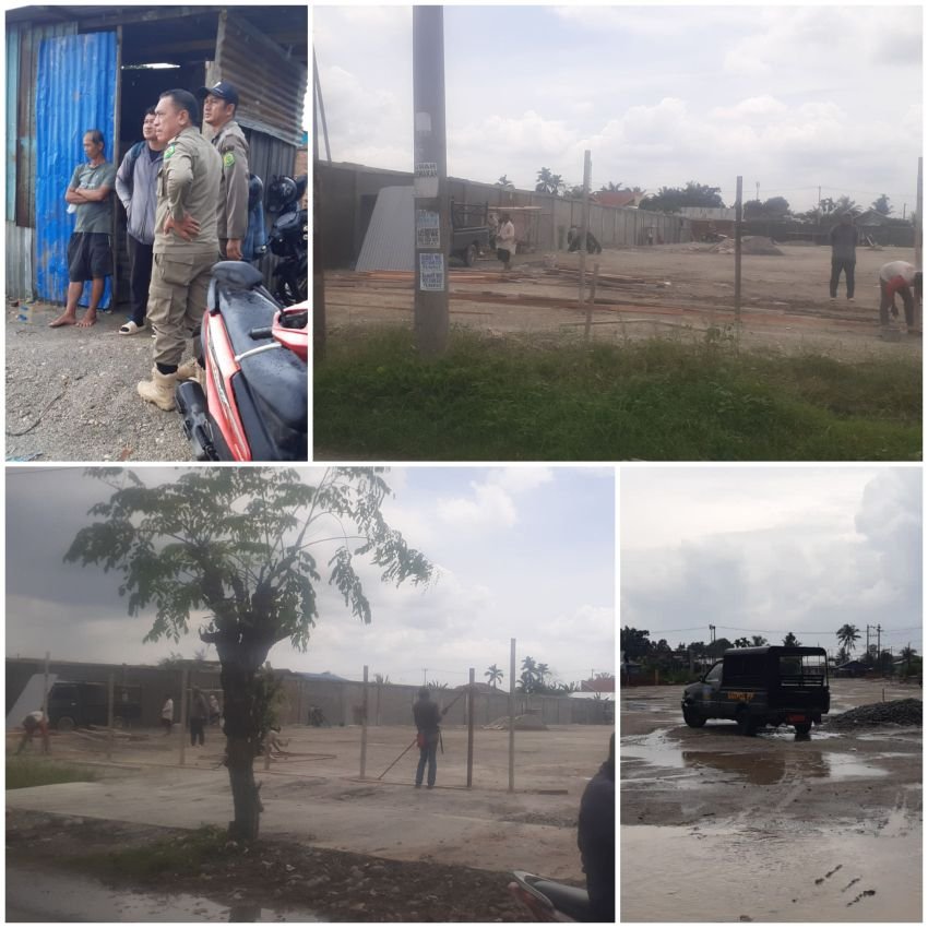 Satpol PP Temui Proyek Property Psr I Tanah 600 Marelan Tanpa Izin PBG, Rakhmad : Hentikan Pengerjaan