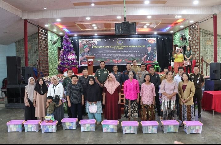 Open House Perayaan Natal Kodim 0204/DS Wakapolres Sergai Mari Memperkuat Hubungan Sinergitas TNI/Polri