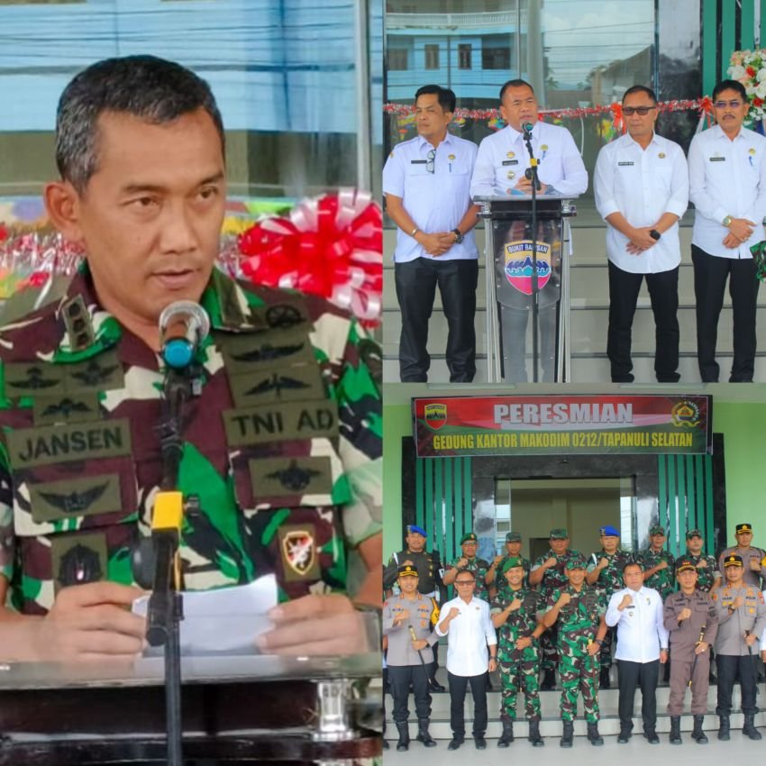 Danrem 023/KS Resmikan Gedung Baru Kodim 0212/TS di Padangsidimpuan, Kolonel Inf Jansen P Nainggolan : Terima kasih atas Wujud Sinergi Pemerintah