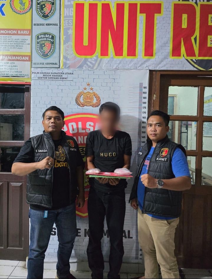 Polsek Simp Empat Polres Asahan Berhasil Amankan Penjual Sabu