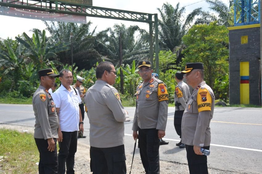 Arus Lalin di Wilayah Perbatasan Polres Labusel Aman dan Lancar