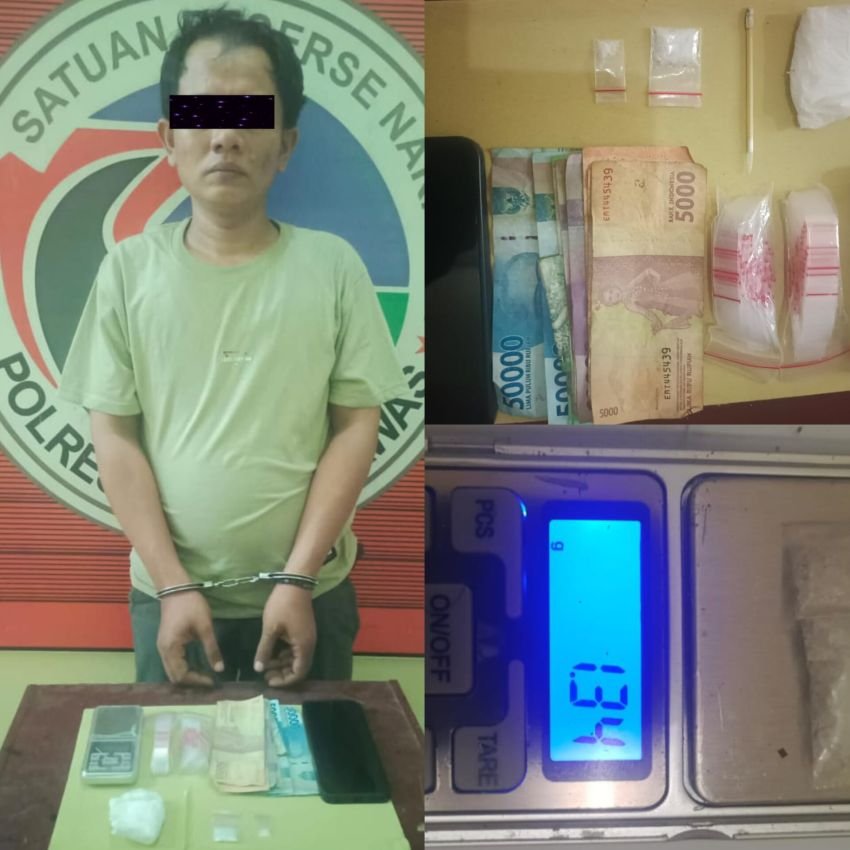 Satresnarkoba Polres Palas Tangkap Pengedar Sabu Hingga Tidak Berkutik, AKBP Diari Astetika Tegas Perang dengan Narkotik