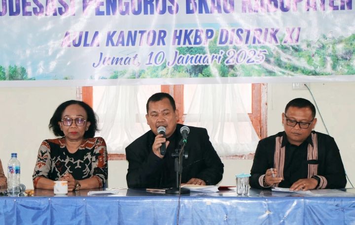 Rapat Periodisasi BKAG, Pendeta Saidon Ambarita Terpilih jadi Ketua