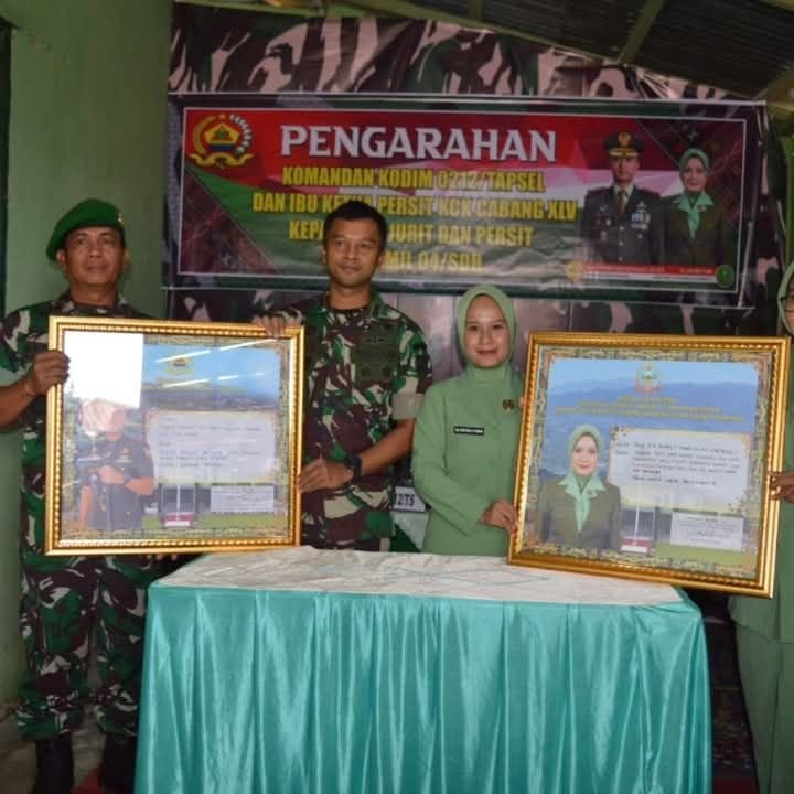 Kunker Dandim 0212/Tapsel ke Koramil 04/SDH, Letkol Arm Delli Yudha Adi Nurcahyo : Jadilah contoh suri Tauladan bagi Masyarakat