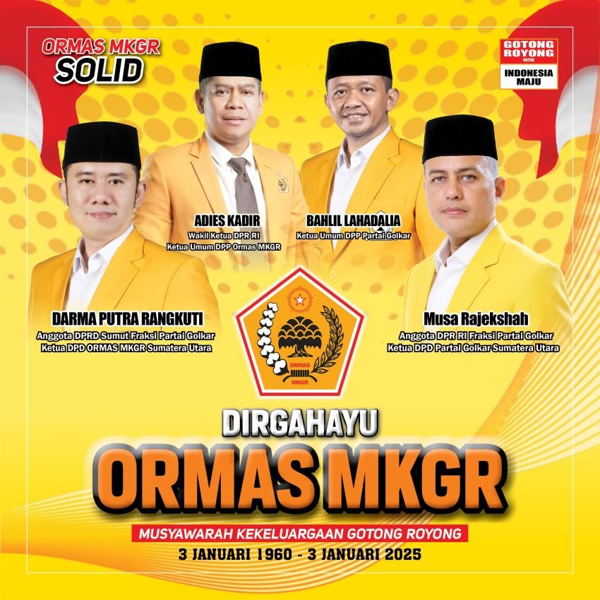 DPD Ormas MKGR Sumut Gelar Upacara dan Ziarah Dalam Rangka HUT Ke-65