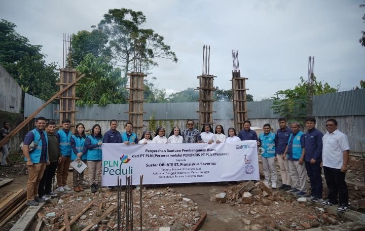 PLN UID Sumut Salurkan Bantuan Pembangunan Biara dan Gereja di Sumatera Utara