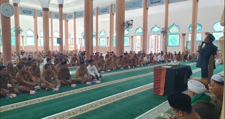 Ustadz Ramadhan Ariga Isi Tausiyah Isra&rsquo; Mi&rsquo;raj di Masjid Agung Asshalihin Gayo Lues