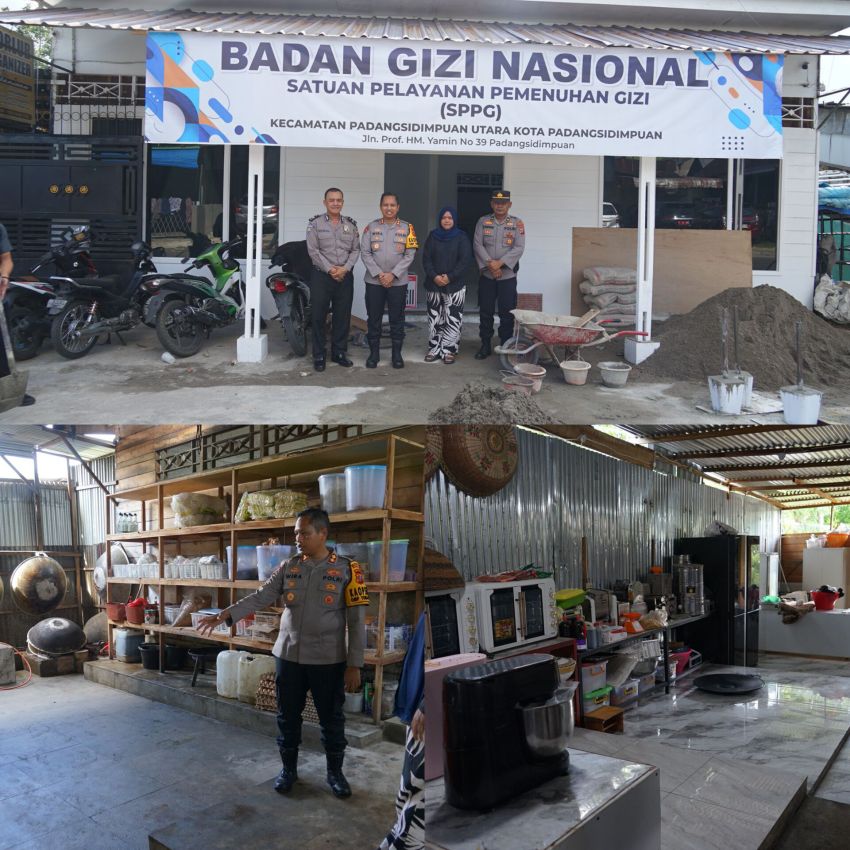 AKBP Dr Wira Prayatna Tinjau Langsung Persiapan Dapur Program Makan Bergizi Gratis di Kota Padangsidimpuan