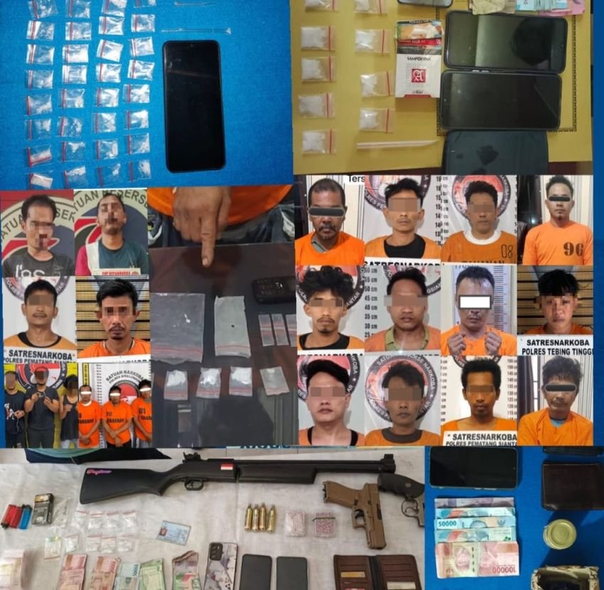 Perangi Narkoba! Polda Sumut dan Jajaran Ungkap 132 Kasus Narkotika dalam Sepekan