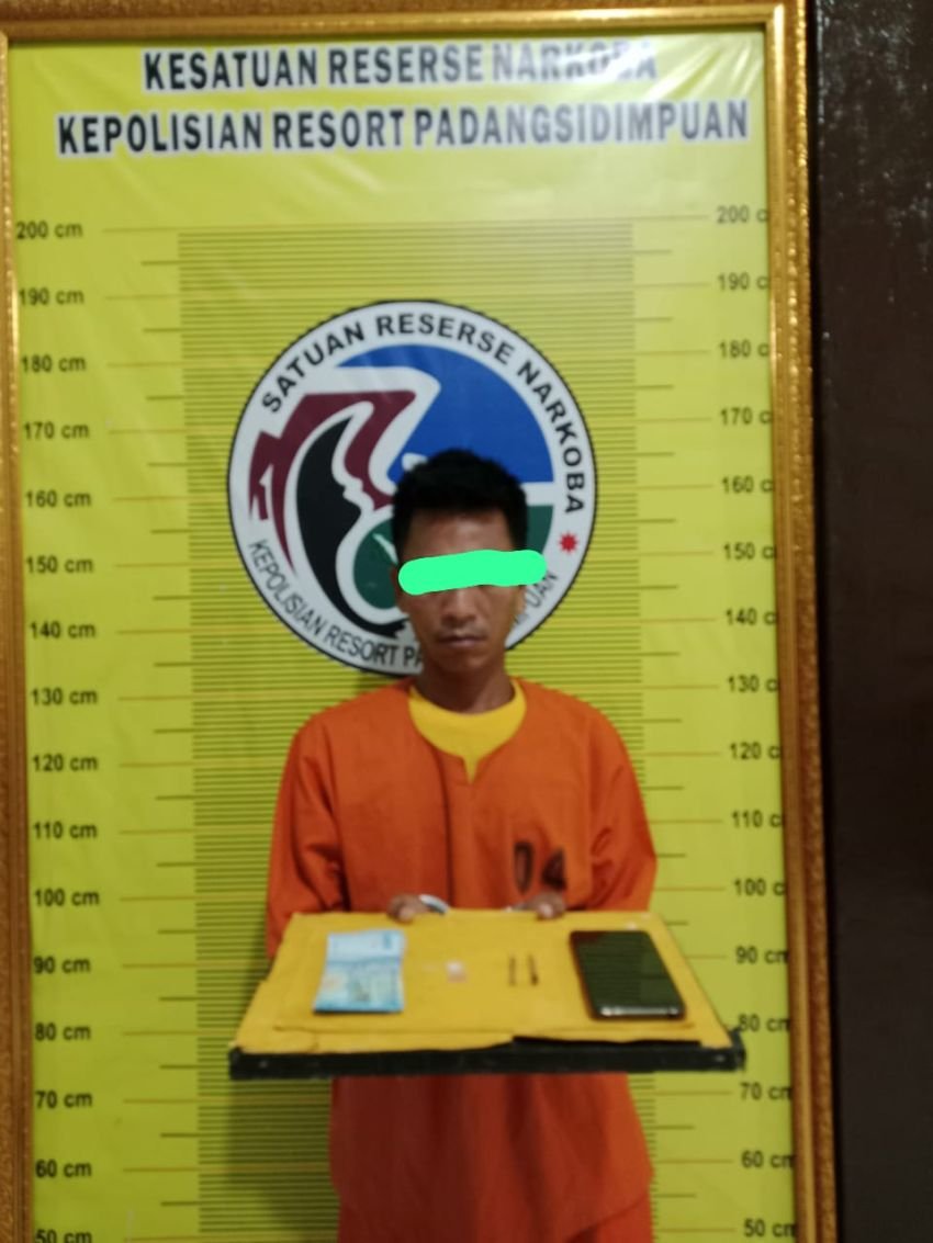 Bravo..! Satresnarkoba Polres Padangsidimpuan Tangkap Residivis dan Barang Bukti Sabu Diamankan