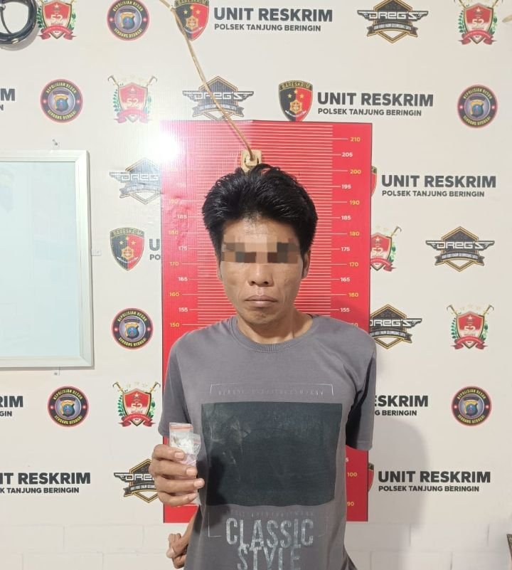 Polsek Tanjung Beringin Gagalkan Transaksi Narkoba Seorang Pemuda Diamankan