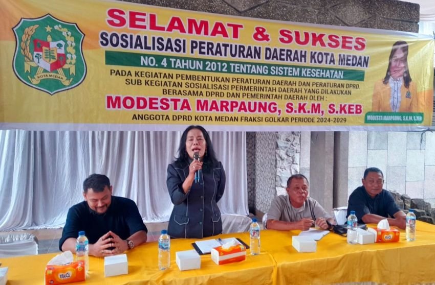 Modesta Marpaung SKM Minta Dinkes Medan Maksimalkan Pelayanan Posyandu Lansia