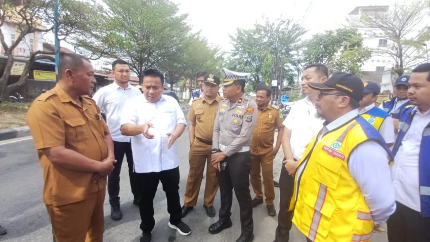Zulkarnaen SKM Pimpin Langsung Peninjauan Pintu Tol Bandar Selamat
