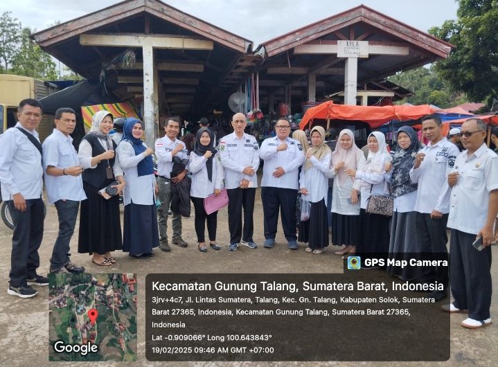TPID Pemkab Solok Monitoring Ketersediaan Bahan Pokok di Pasar Talang Jelang Ramadhan
