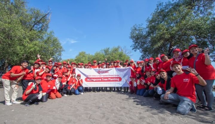 Kontribusi untuk Mitigasi Perubahan Iklim, OCBC Tanam Lebih dari 21.000 Bibit Pohon Mangrove Selama Periode 2024-2025