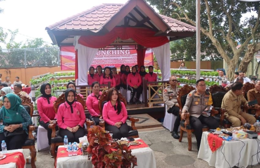 Polresta Deli Serdang ikuti zoom meeting Launching serentak Penguatan Program Pekarangan Pangan Lestari (P2L)