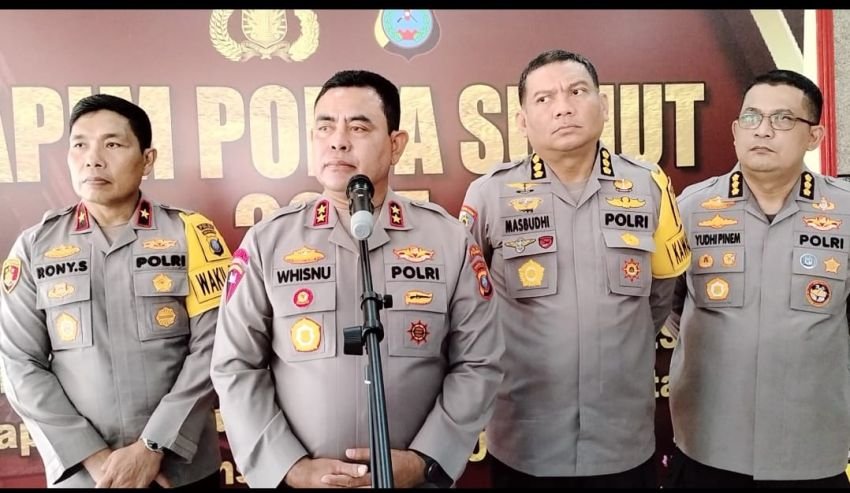 Rapim dengan Kapolres Jajaran Kapolda Sumut Tekankan Berantas Judol, Narkoba dan Kejahatan Jalanan
