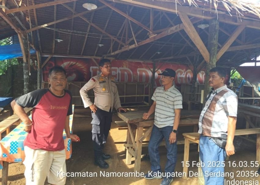 Polsek Namorambe sweeping lokasi Perjudian