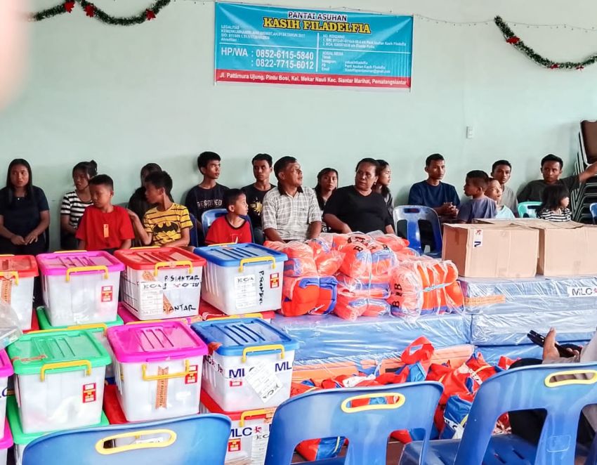 Pemko Siantar melalui BPBD menyerahkan bantuan kepada Panti Asuhan Filadelfia