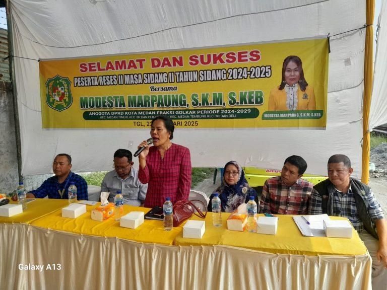 Modesta Marpaung SKM S Keb Jemput dan Sahuti Aspirasi Warga, Segera Ditindaklanjuti