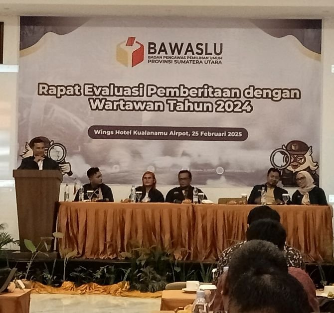 Bawaslu Sumut Gelar Rapat Evaluasi Pemberitaan Pemilu 2024, Perkuat Sinergi dan Kemitraan dengan Media