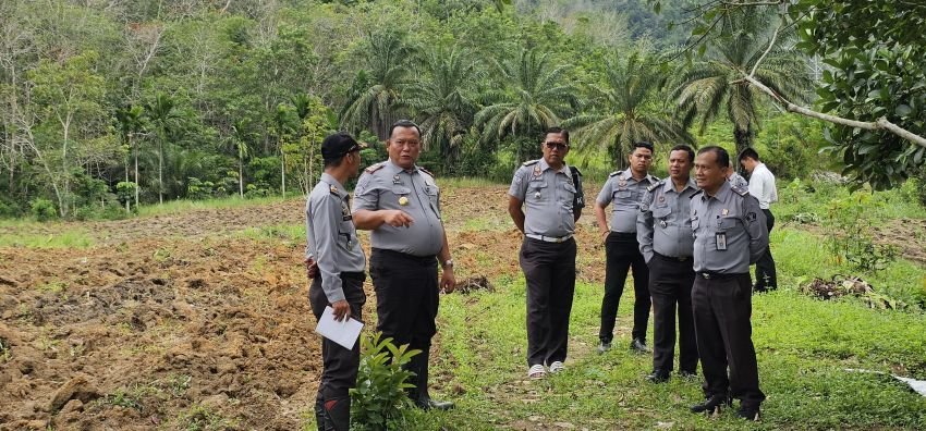 KALAPAS KELAS IIB PADANGSIDIMPUAN PANTAU PROGRES PERSIAPAN LAHAN PENANAMAN BAWANG MERAH SEBAGAI BENTUK DUKUNGAN TERHADAP PROGRAM KETAPANG PEMERINTAH