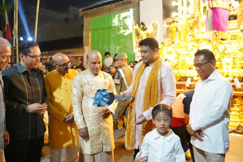 Hadiri Thaipusam Medan Street Festival 2025, Bobby Nasution Wujudkan Kolaborasi Bangun Hindu Center