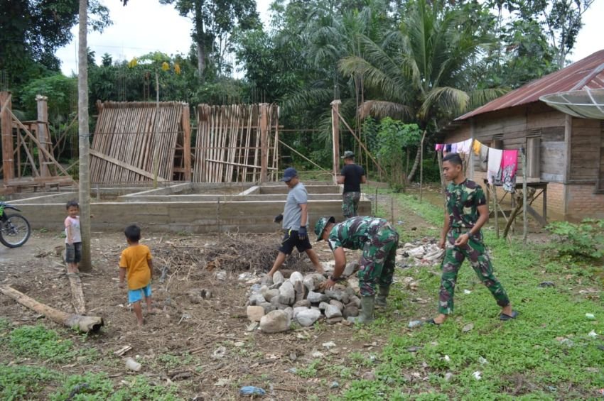 Gotong Royong Satgas TMMD ke-123 Kodim 0212/Tapsel, Bukti Nyata Kepedulian TNI untuk Masyarakat Pintu Padang Palas