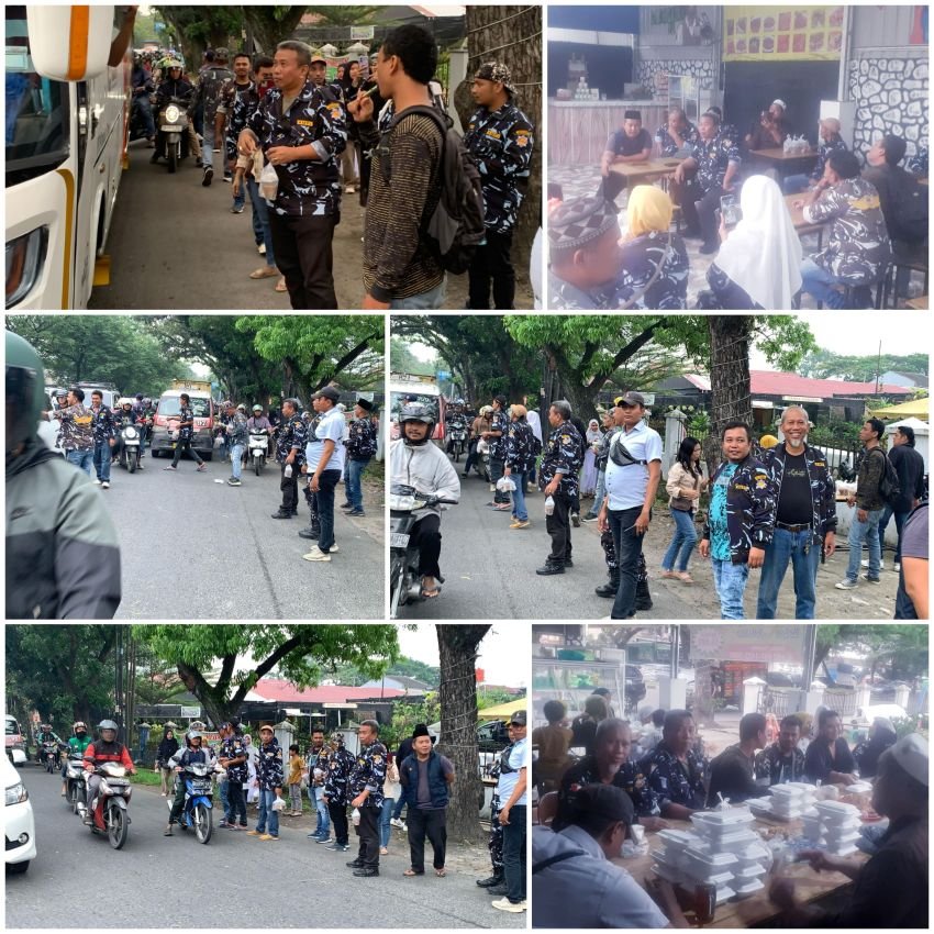 Dikomandoin Busor, Satgas AMPI Sumut Berbagi Ratuan Takjil Kepada Pengendara dan Berbuka Puasa Bersama Pengurus