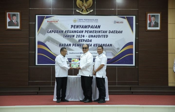 Pemkab Asahan Serahkan Laporan Keuangan Pemerintah Daerah Unaudited T.A 2024
