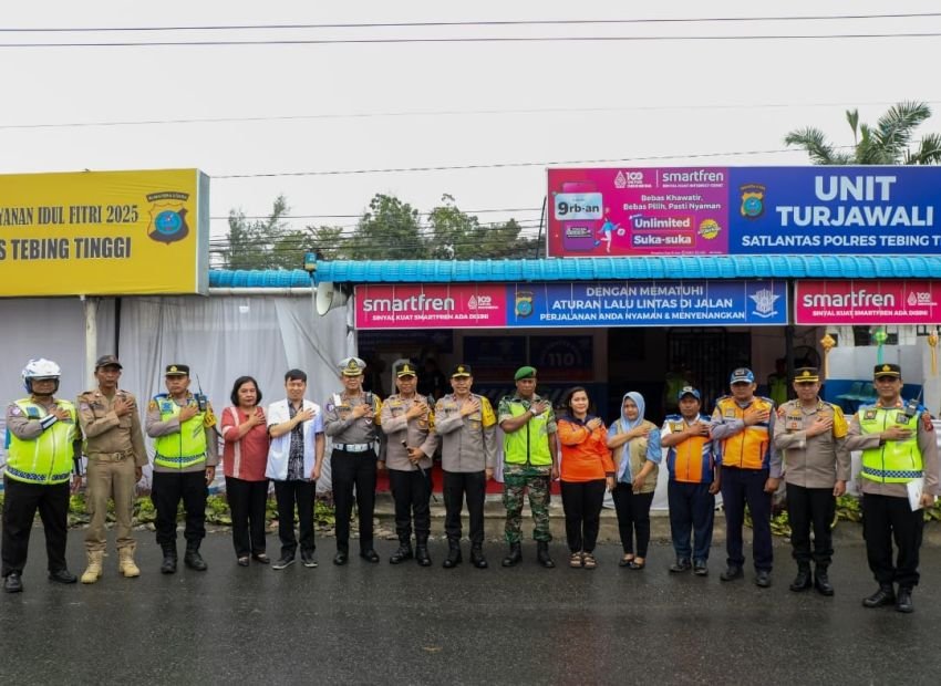 Tinjau Pos Pelayanan Idulfitri di Tebing Tinggi, Wakapolda Sumut Beri Arahan dan Dukungan untuk Personel