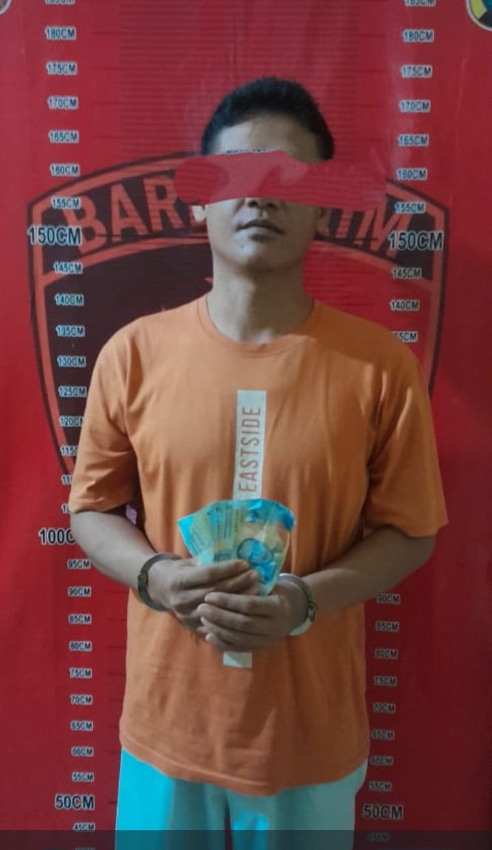 Terekam CCTV Pencuri Tablet Samsung Diringkus Polsek Dolok Masihul