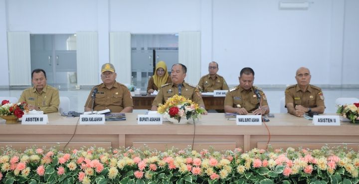 Rakorpem Bulan Maret 2025, Dipimpin Bupati Asahan Taufik Zainal Abidin Siregar, S.Sos., M.Si