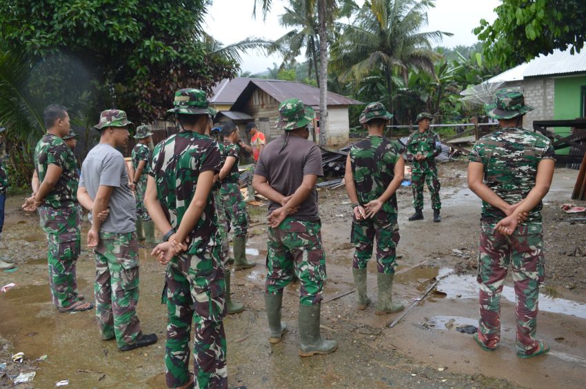 Satgas TMMD ke-123 Kodim 0212/Tapsel Gelar Apel Pagi dan Doa Bersama, Awali Kegiatan dengan Semangat Pengabdian