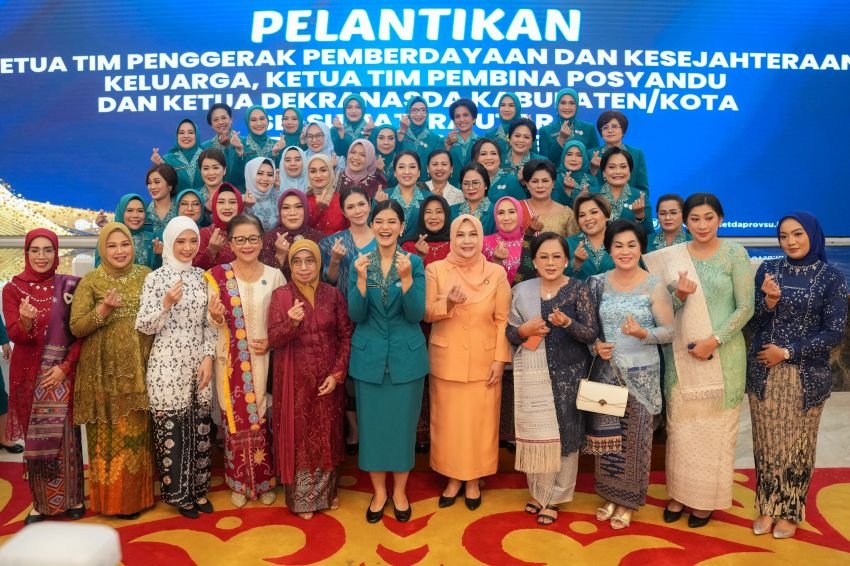 Airin Rico Waas Dilantik Jadi Ketua TP PKK, Pembina Posyandu dan Ketua Dekranasda Kota Medan