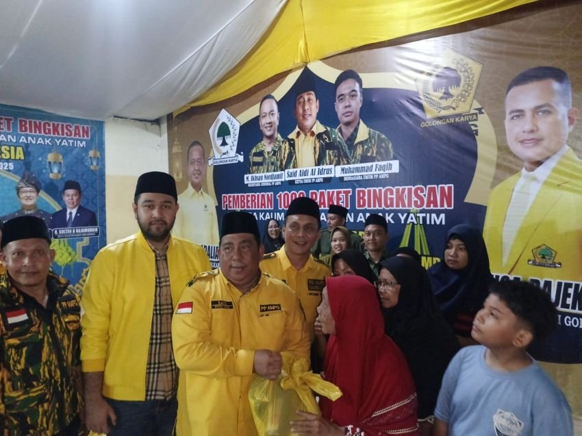 PP AMPG Bagikan 1000 Paket Bingkisan untuk Masyarakat dan Anak Yatim