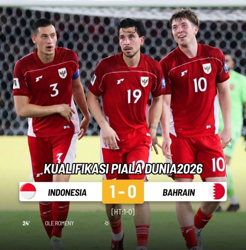 Indonesia Menang 1-0 atas Bahrain, Ole Romeny Bawa Garuda Raih Kemenangan Perdana di Era Kluivert
