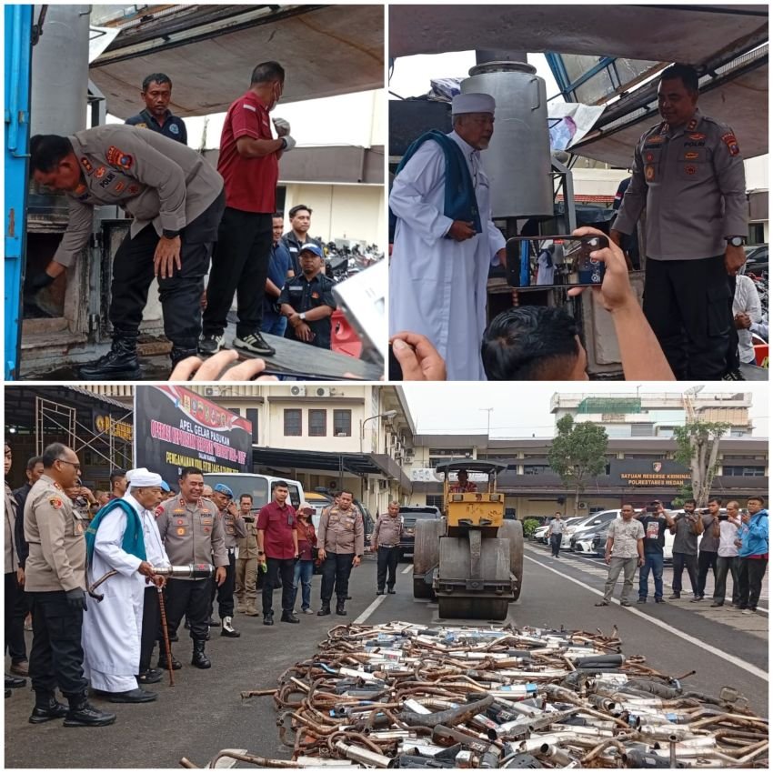 Narkotika Sebanyak 33 Kilogram Dimusnahkan di Polrestabes Medan, Irjen Whisnu : Peredaran Gelap Narkoba Ditindak Tegas