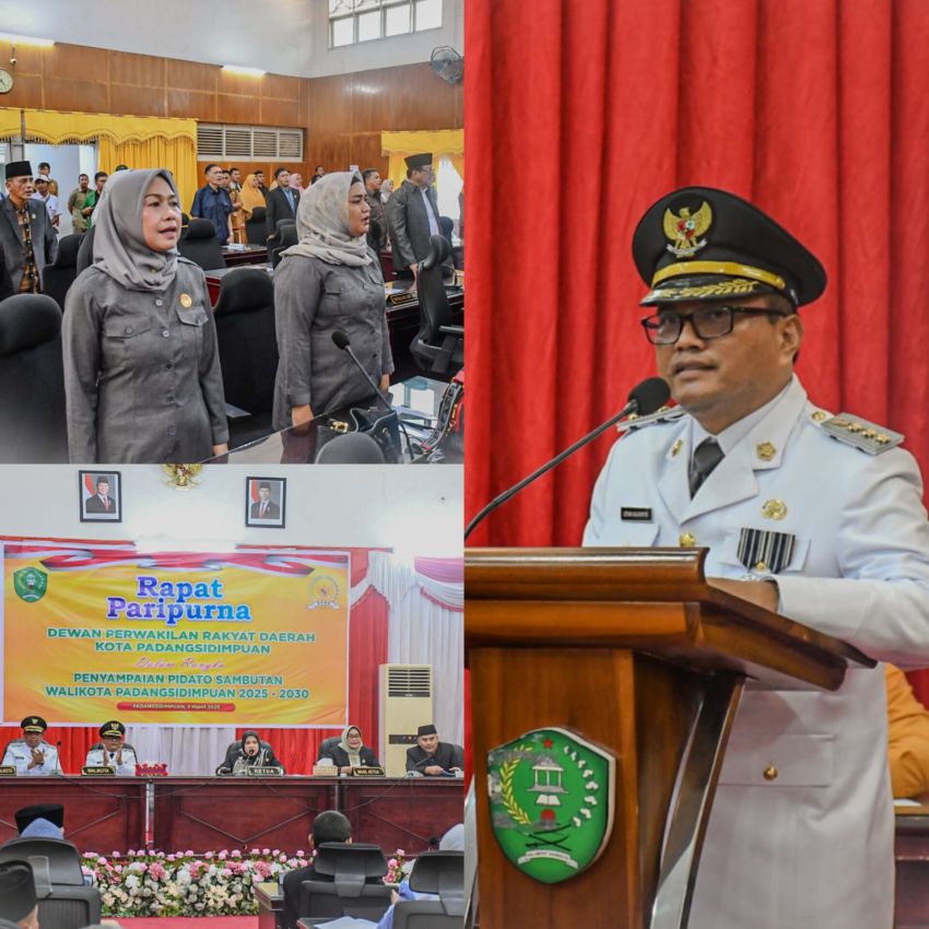 Pidato perdana Dr.H. Letnan, S.K.M, M.Kes Diawal Masa Jabatan dalam Rapat Paripurna DPRD Padangsidimpuan