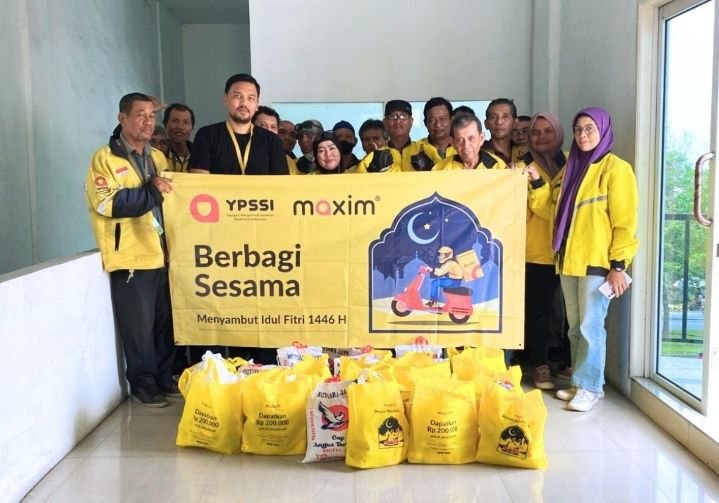 Jelang Perayaan Idulfitri, Maxim Berikan Bantuan Sembako Kepada Mitra Pengemudi Yang Membutuhkan di Sumut
