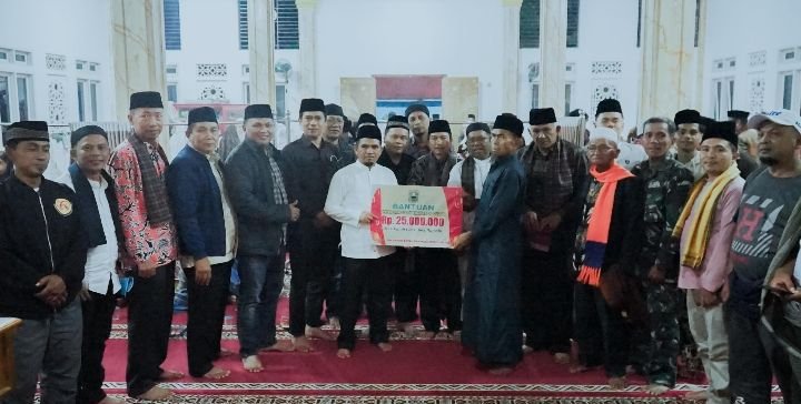 Wakil Bupati Solok Pimpin TSR di Masjid Raya Babussalam, Balai Garabak, Kecamatan Hiliran Gumanti