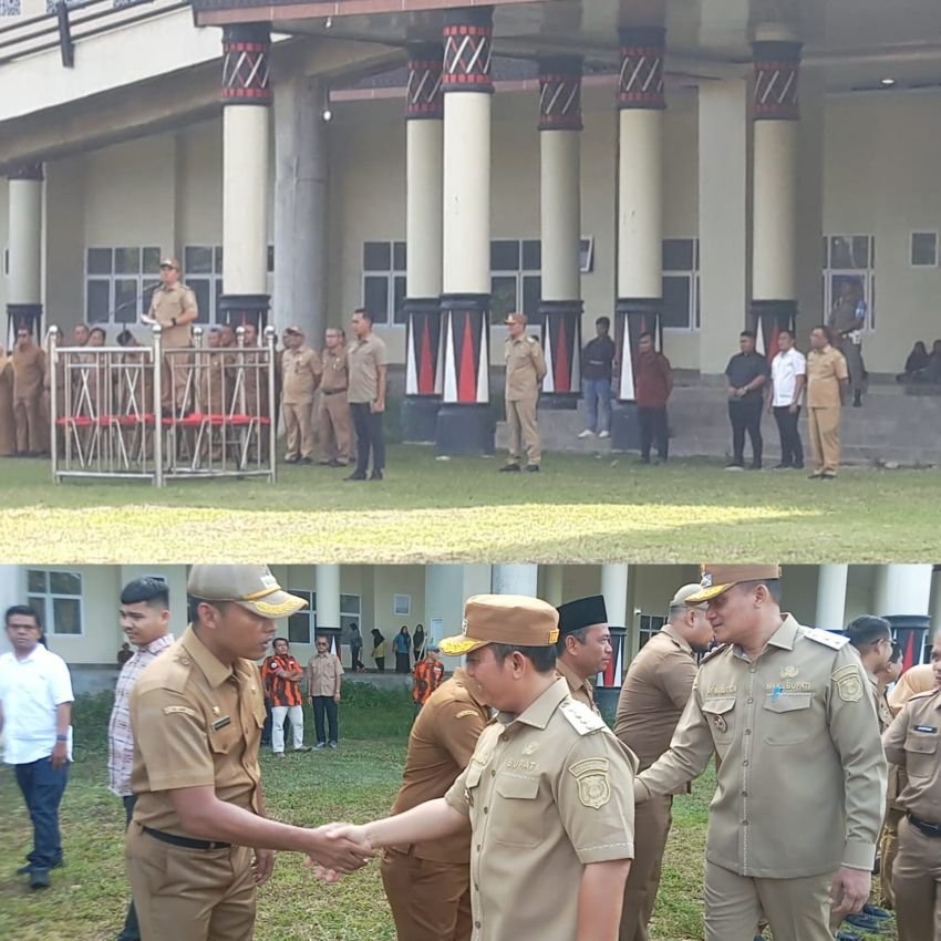 Bupati Palas Pimpin Apel Gabungan Perdana,PMA "Tegaskan Disiplin dan Kerapian ASN"
