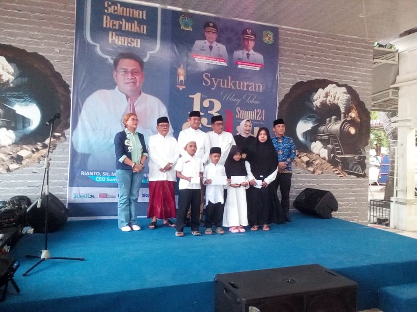 Harian SUMUT24 Rayakan Ulang Tahun ke-13 dengan Buka Puasa Bersama dan Santuni Anak Yatim