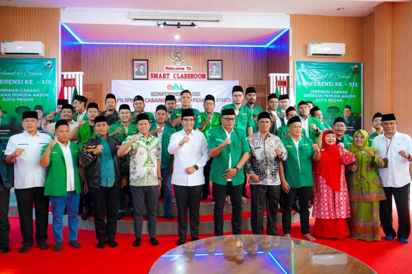 Hadiri Konfercab XIX GP Ansor Medan, Rico Waas: Kami Buka Pintu Kolaborasi Membangun Kota