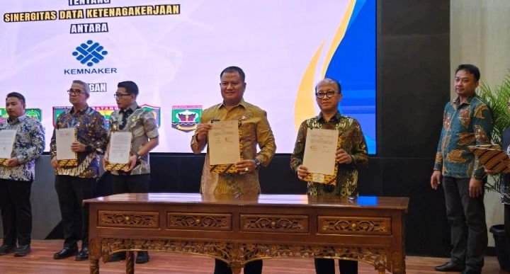 Pemkab Asahan Penandatanganan Kerjasama dengan Kemenaker RI