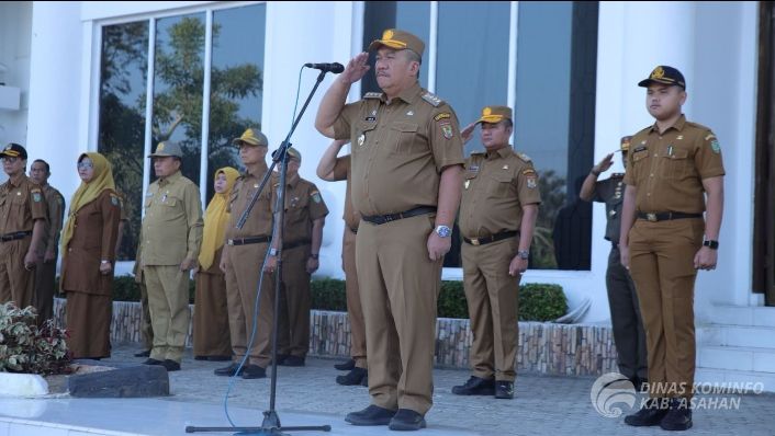 Bupati Asahan Taufik Zainal Abidin, S. Sos., M. Si Pimpin Apel Perdana