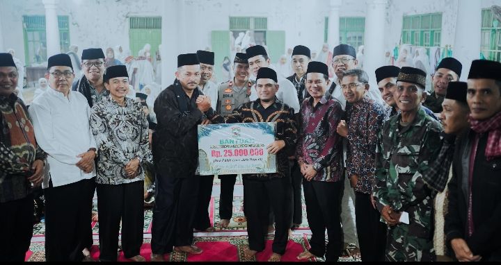 Kunjungan Wakil Bupati Solok dan Tim Safari Ramadhan ke Mesjid Nurul Huda Jorong Taratak Teleng Nagari Sariak Alahan Tigo.