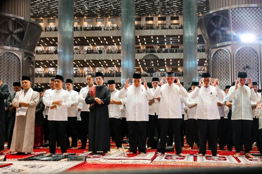 Presiden Prabowo Subianto Laksanakan Salat Idulfitri 1446 H di Masjid Istiqlal
