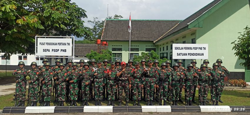 Sepa PSPD PNB TNI Gelar Pengukuhan Kelompok Komando Siswa Dikmapa PSDP Angkatan XXXV TP 2024